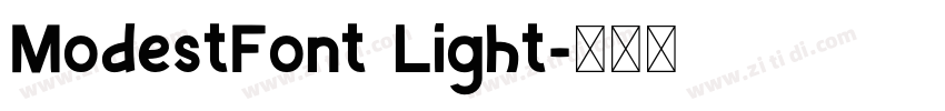 ModestFont Light字体转换